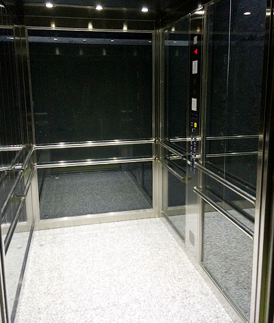 interior public building lift