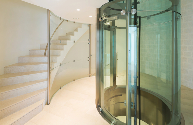 Curved Glass Lift